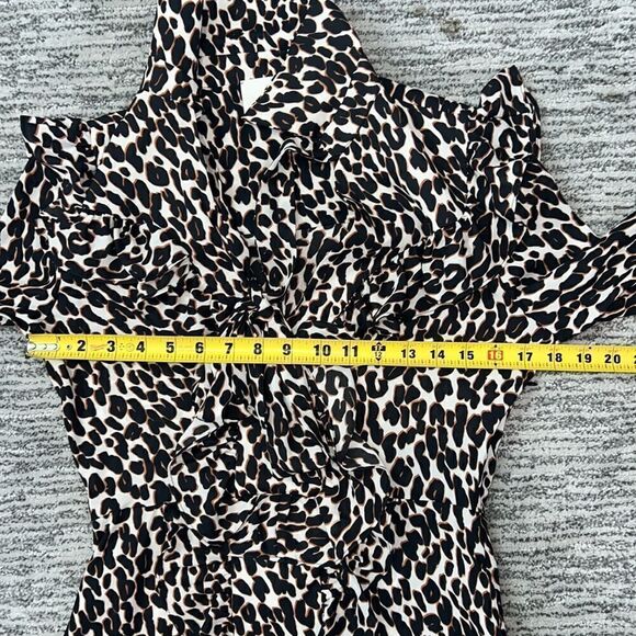NWT La Double J Long Fancy Dress Leopard in Double Georgette Small - Picture 11 of 16